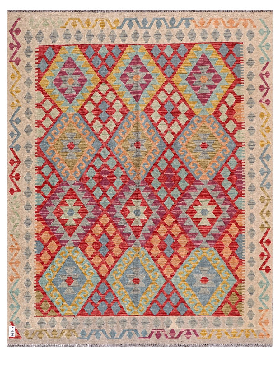 Maimana Afghanistan Kilim Rug - 197 x160 cm