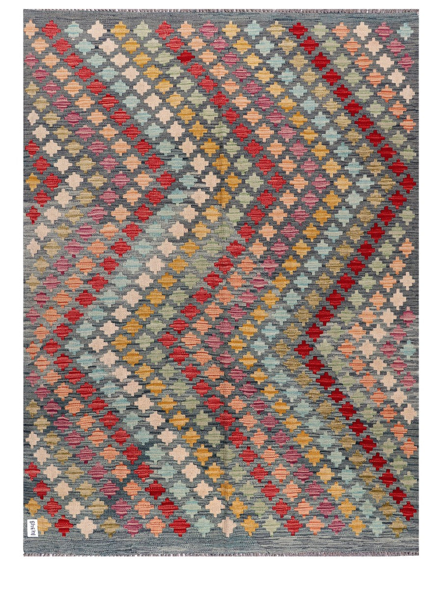 Maimana Afghanistan Kilim Rug - 205 x152 cm