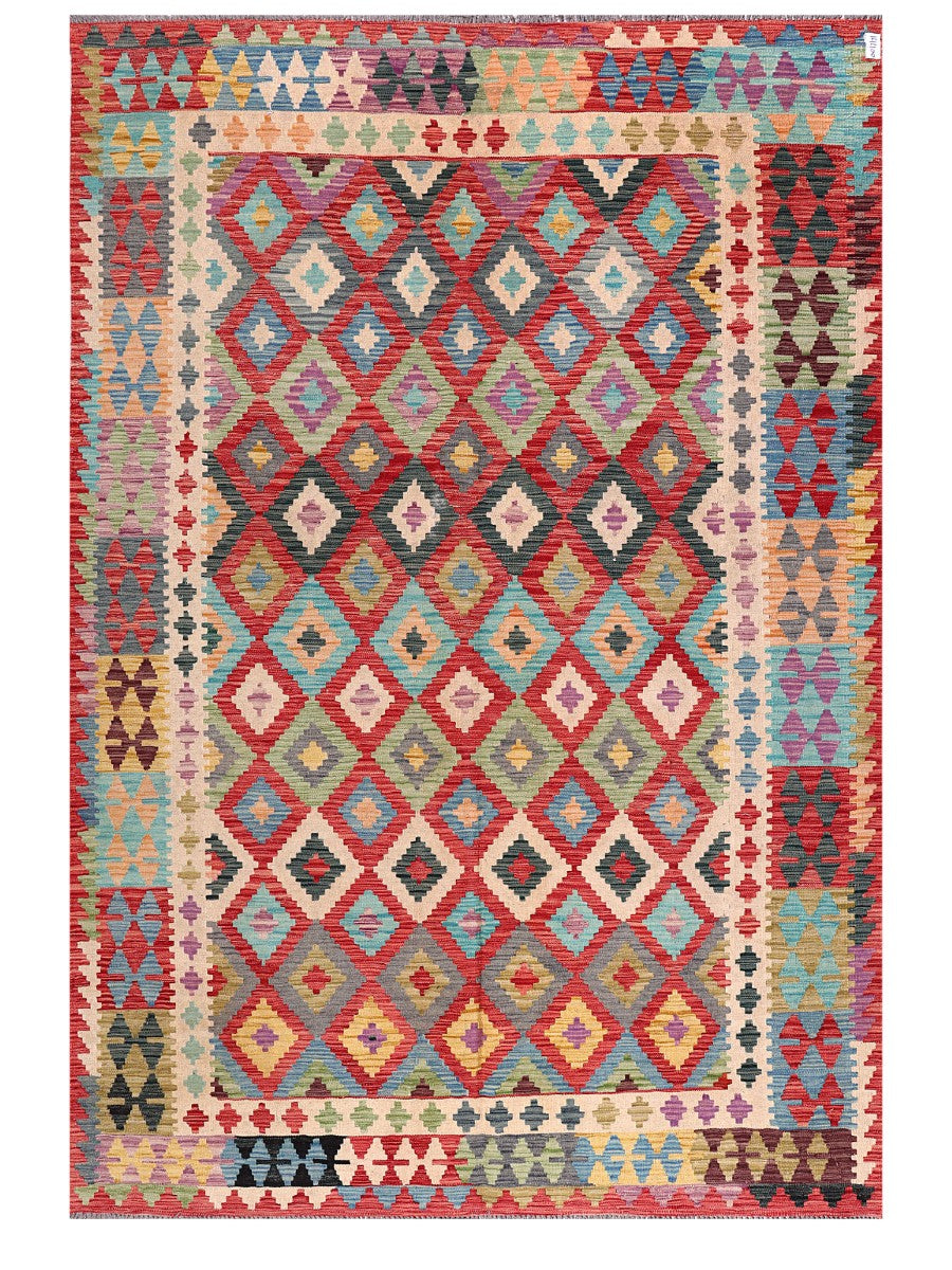 Maimana Afghanistan Kilim Rug - 294 x202 cm