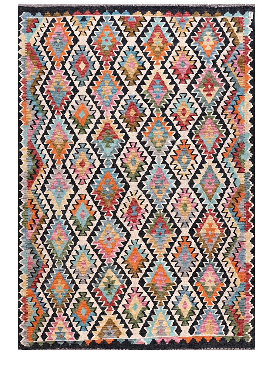 Maimana Afghanistan Kilim Rug - 295 x206 cm