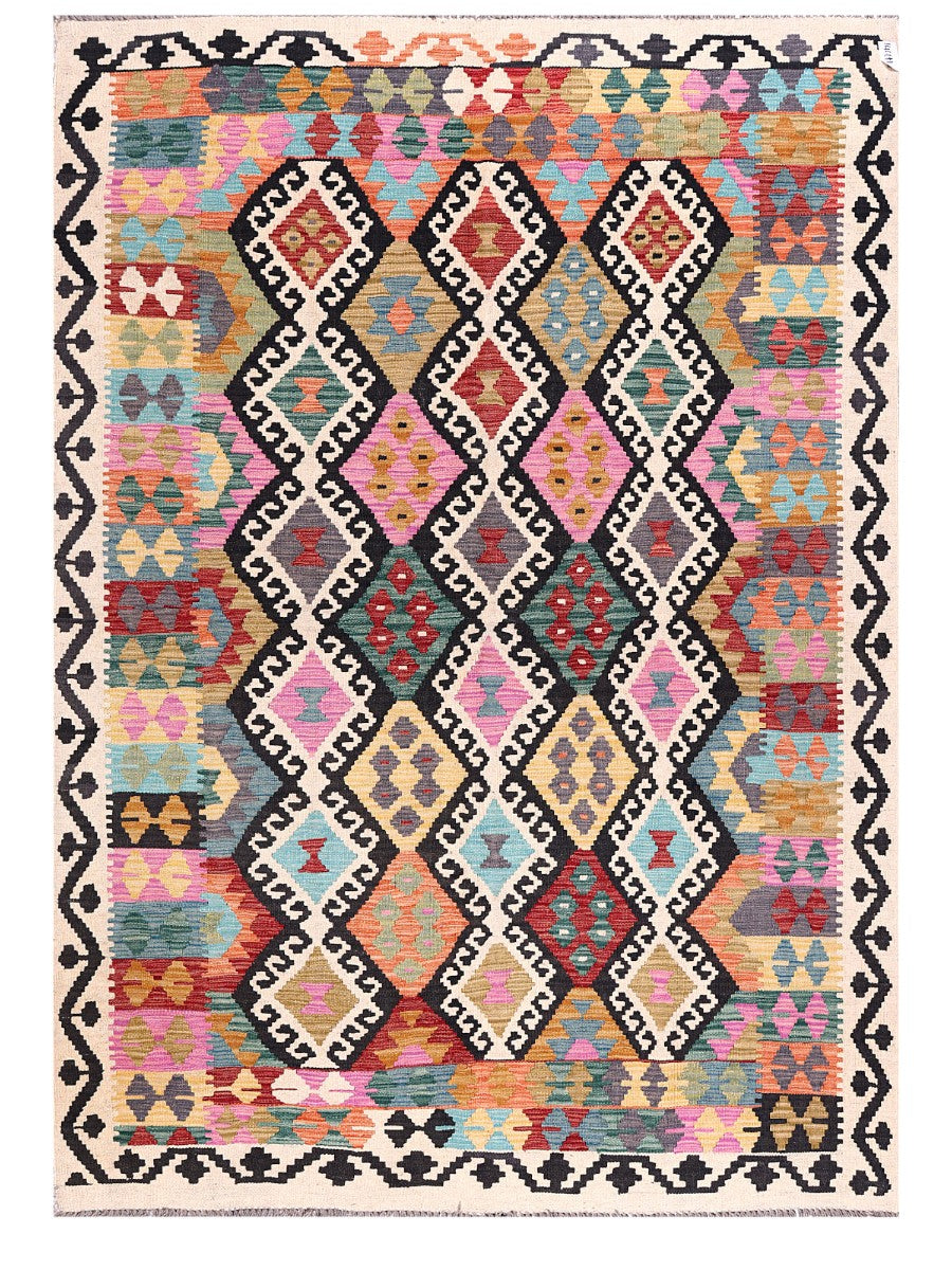 Maimana Afghanistan Kilim Rug - 245 x176 cm