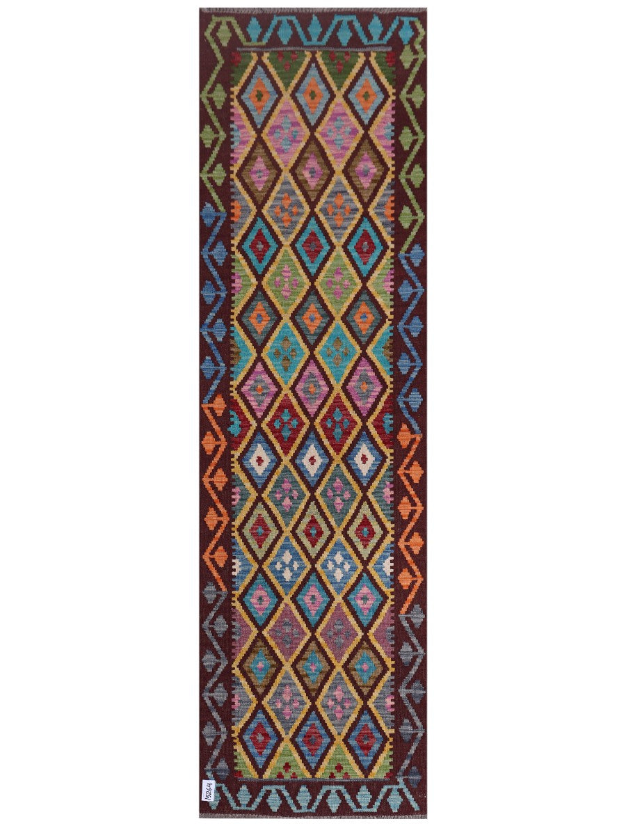 Maimana Afghanistan Kilim Runner - 254 x 73 cm