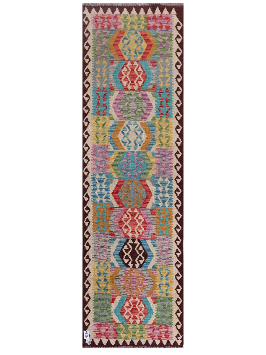 Maimana Afghanistan Kilim Runner - 247 x 74 cm