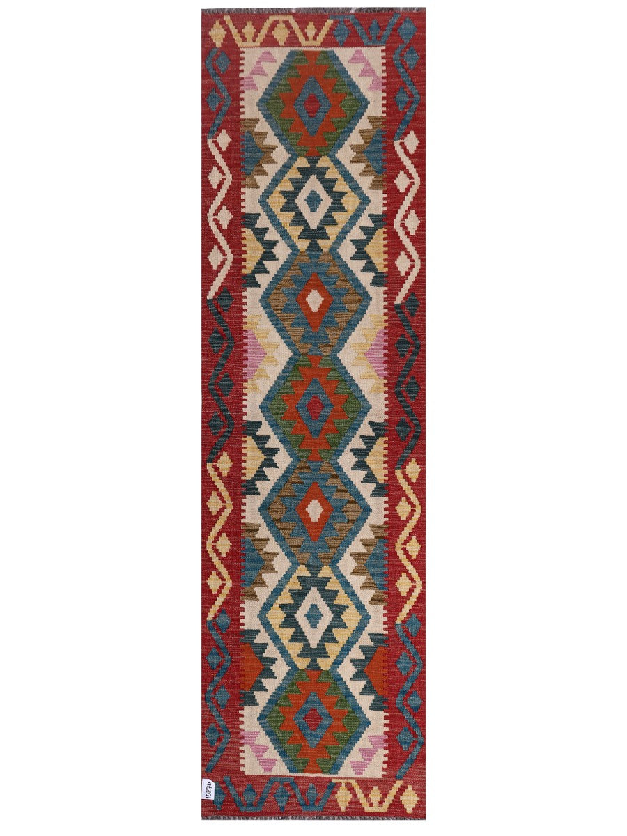 Maimana Afghanistan Kilim Runner - 247 x 70 cm