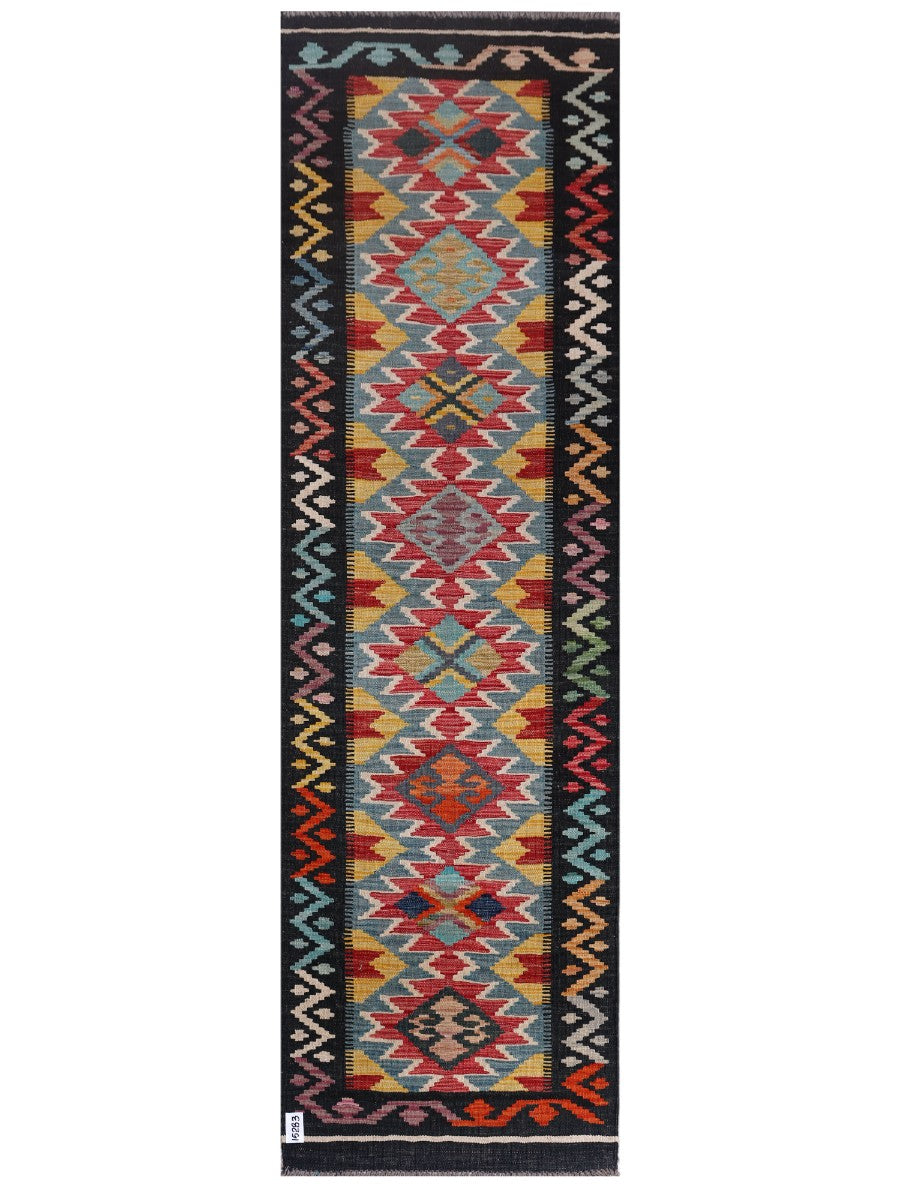 Maimana Afghanistan Kilim Runner - 249 x 74 cm