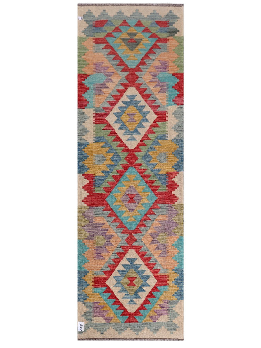 Maimana Afghanistan Kilim Runner - 249 x 80 cm