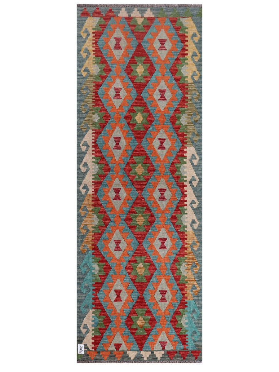 Maimana Afghanistan Kilim Rug - 238 x85 cm