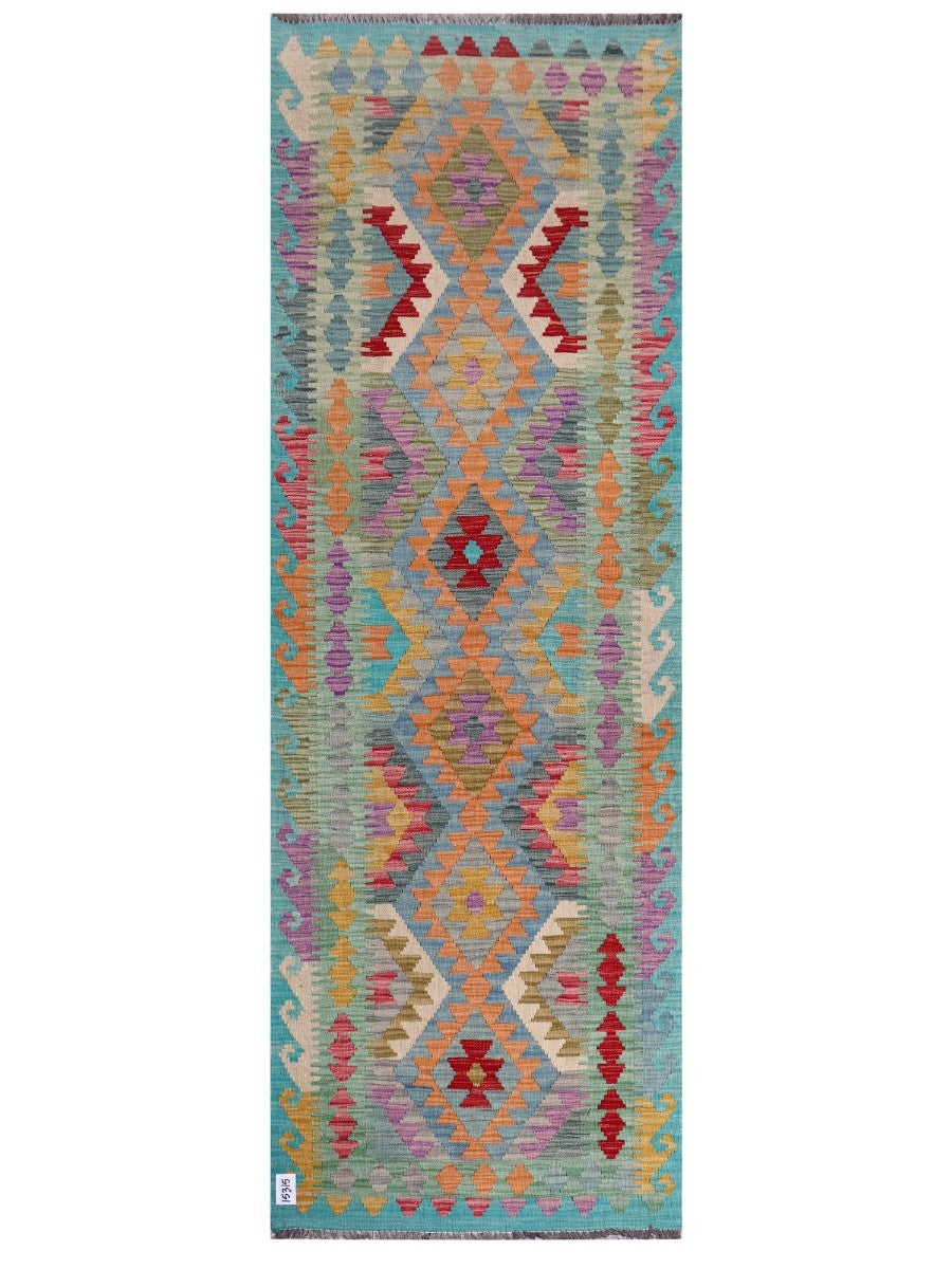 Maimana Afghanistan Kilim Rug - 248 x85 cm