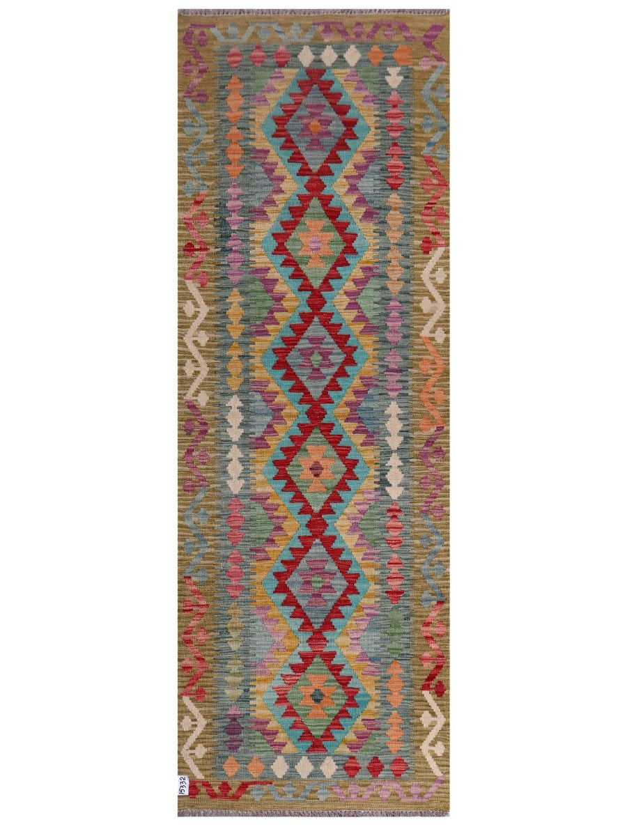Maimana Afghanistan Kilim Rug - 250 x86 cm