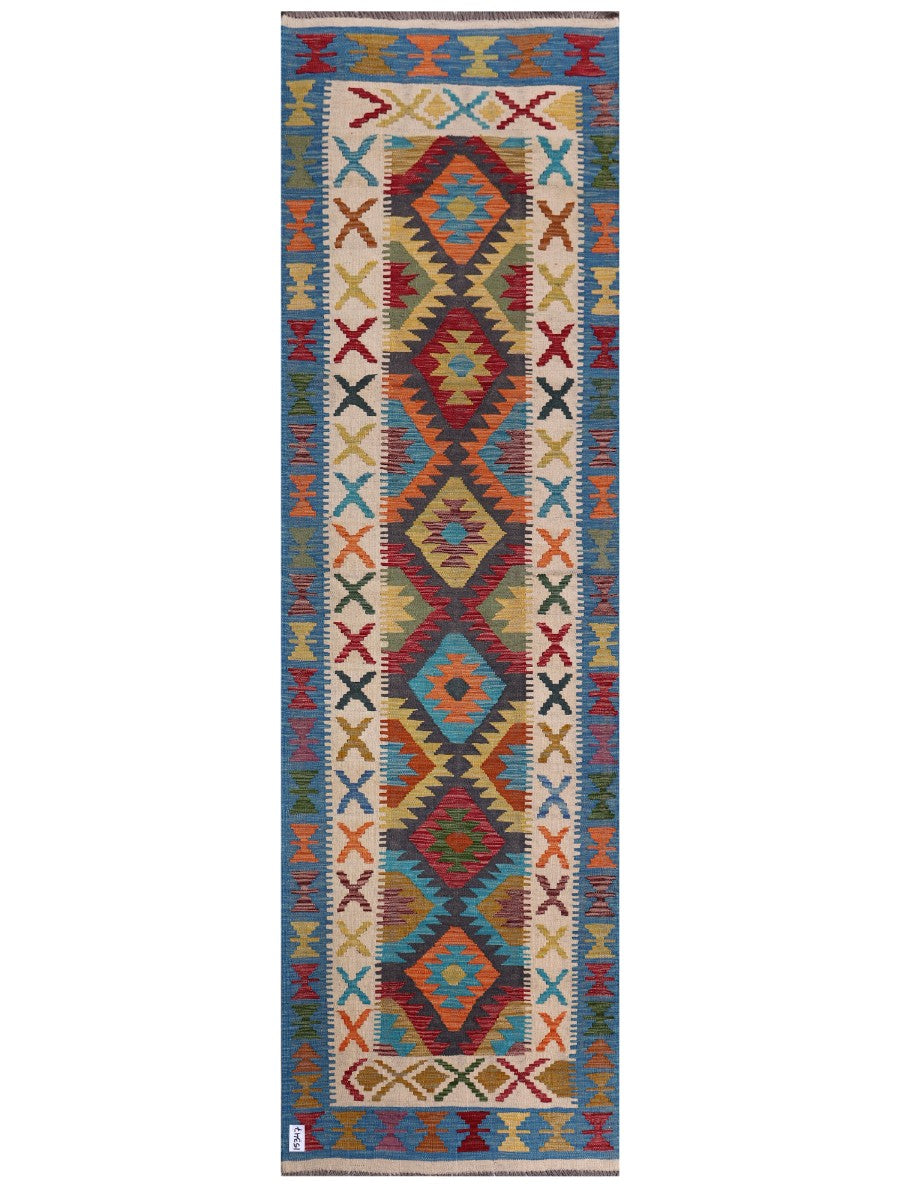Maimana Afghanistan Kilim Runner - 291 x 86 cm