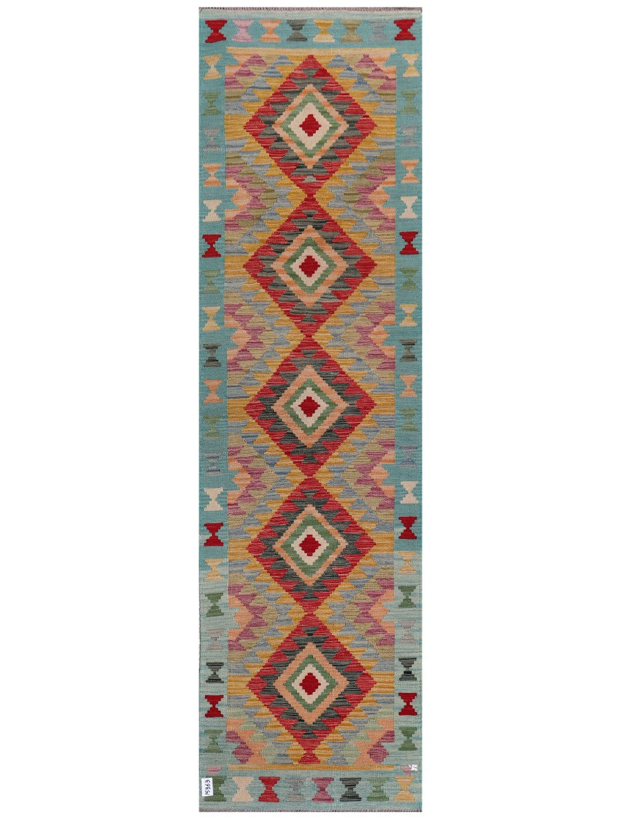Maimana Afghanistan Kilim Runner - 294 x 83 cm