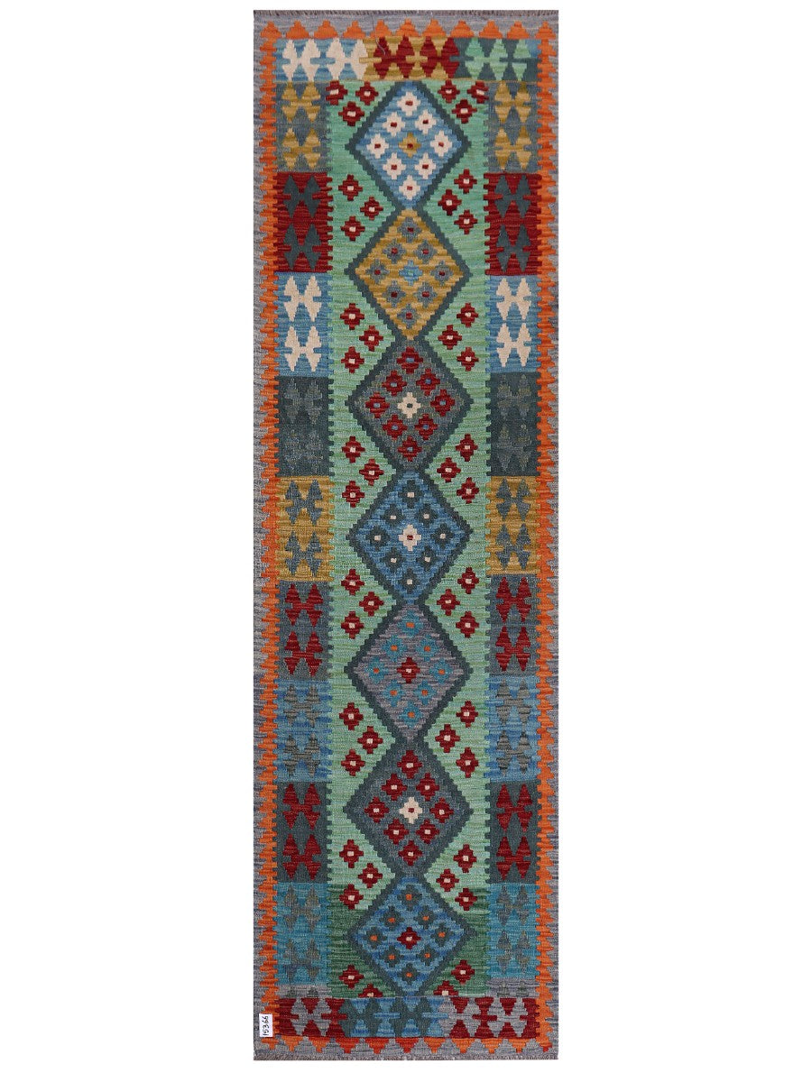 Maimana Afghanistan Kilim Runner - 294 x 87 cm