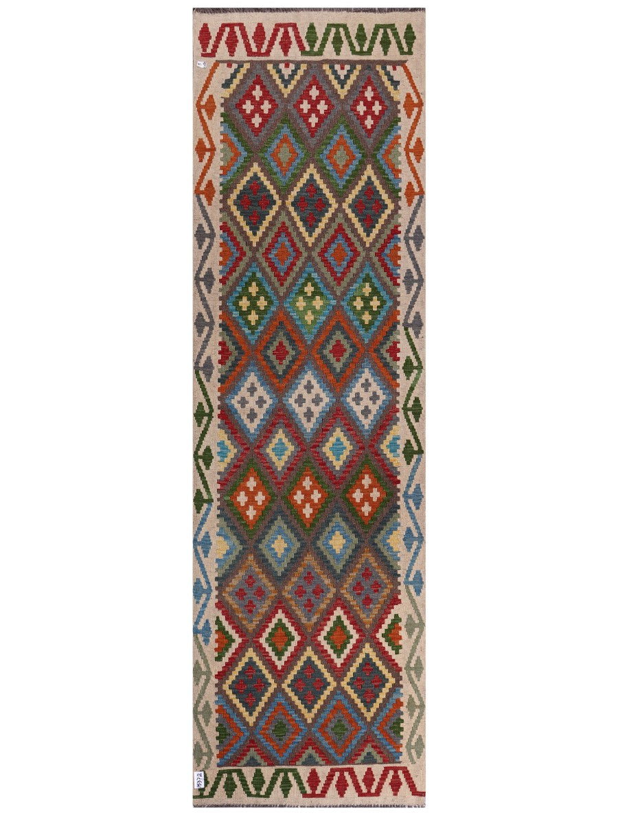 Maimana Afghanistan Kilim Runner - 297 x 88 cm