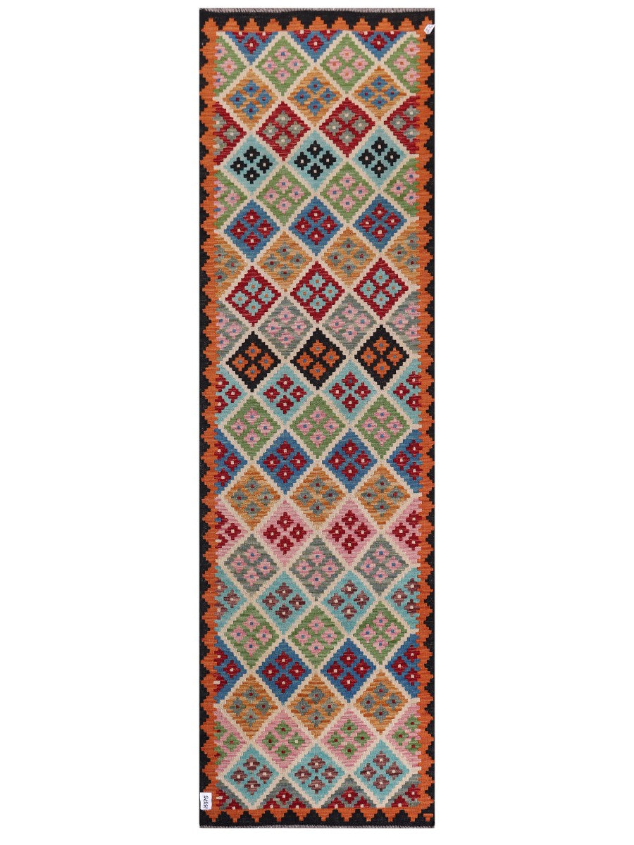Maimana Afghanistan Kilim Runner - 294 x 86 cm