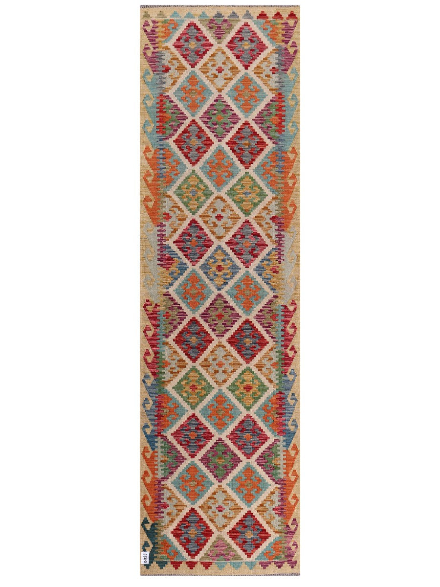 Maimana Afghanistan Kilim Runner - 294 x 84 cm