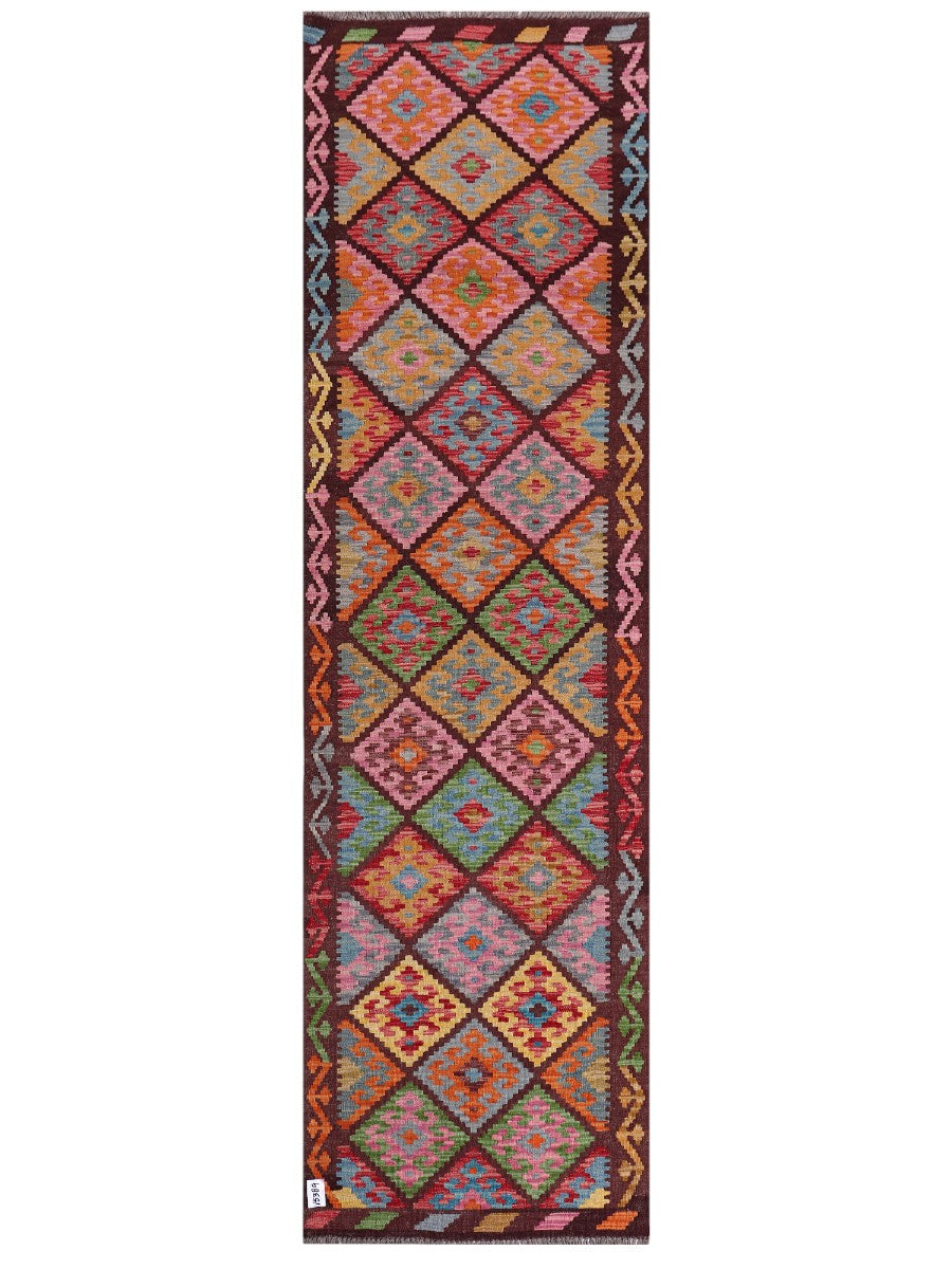 Maimana Afghanistan Kilim Runner - 297 x 85 cm