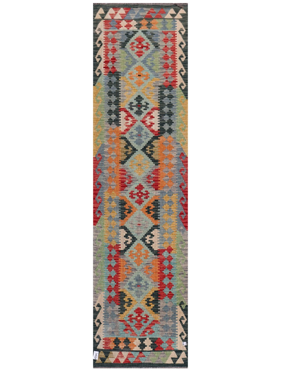 Maimana Afghanistan Kilim Runner - 294 x 78 cm