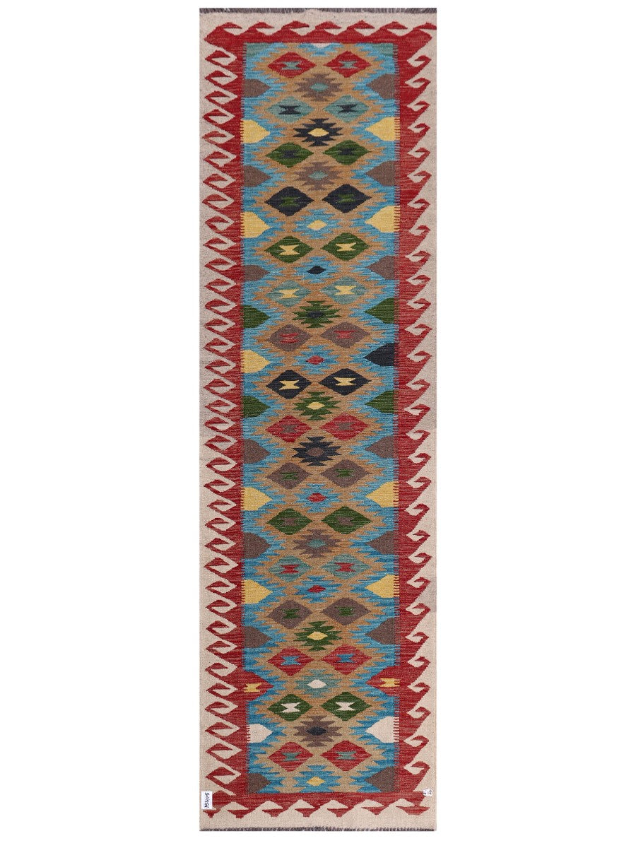 Maimana Afghanistan Kilim Runner - 300 x 88 cm