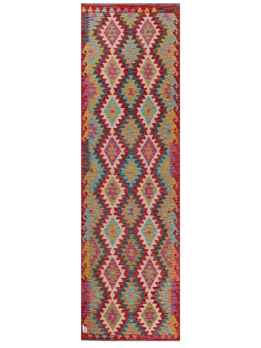 Maimana Afghanistan Kilim Runner - 299 x 89 cm