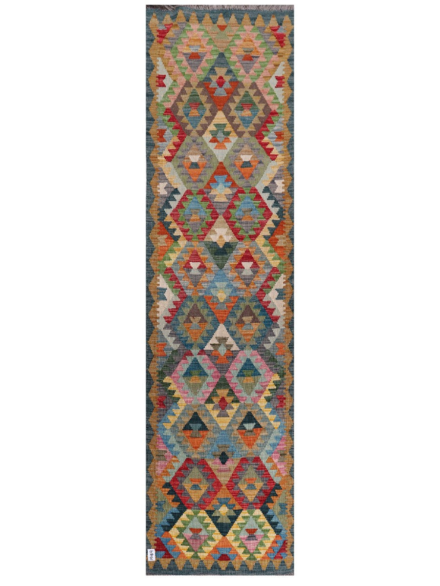 Maimana Afghanistan Kilim Runner - 291 x 77 cm