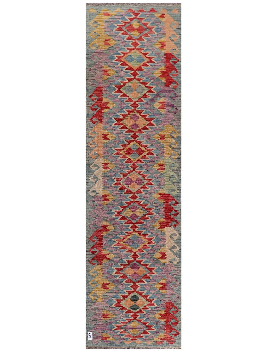 Maimana Afghanistan Kilim Runner - 292 x 82 cm