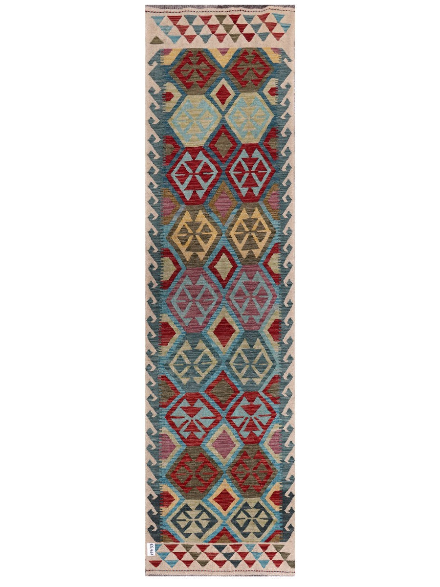 Maimana Afghanistan Kilim Runner - 292 x 78 cm