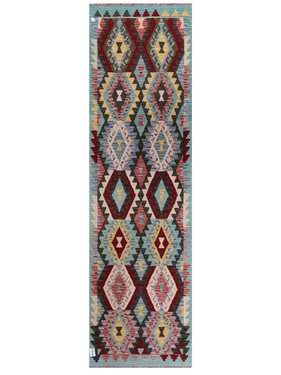 Maimana Afghanistan Kilim Runner - 285 x 82 cm