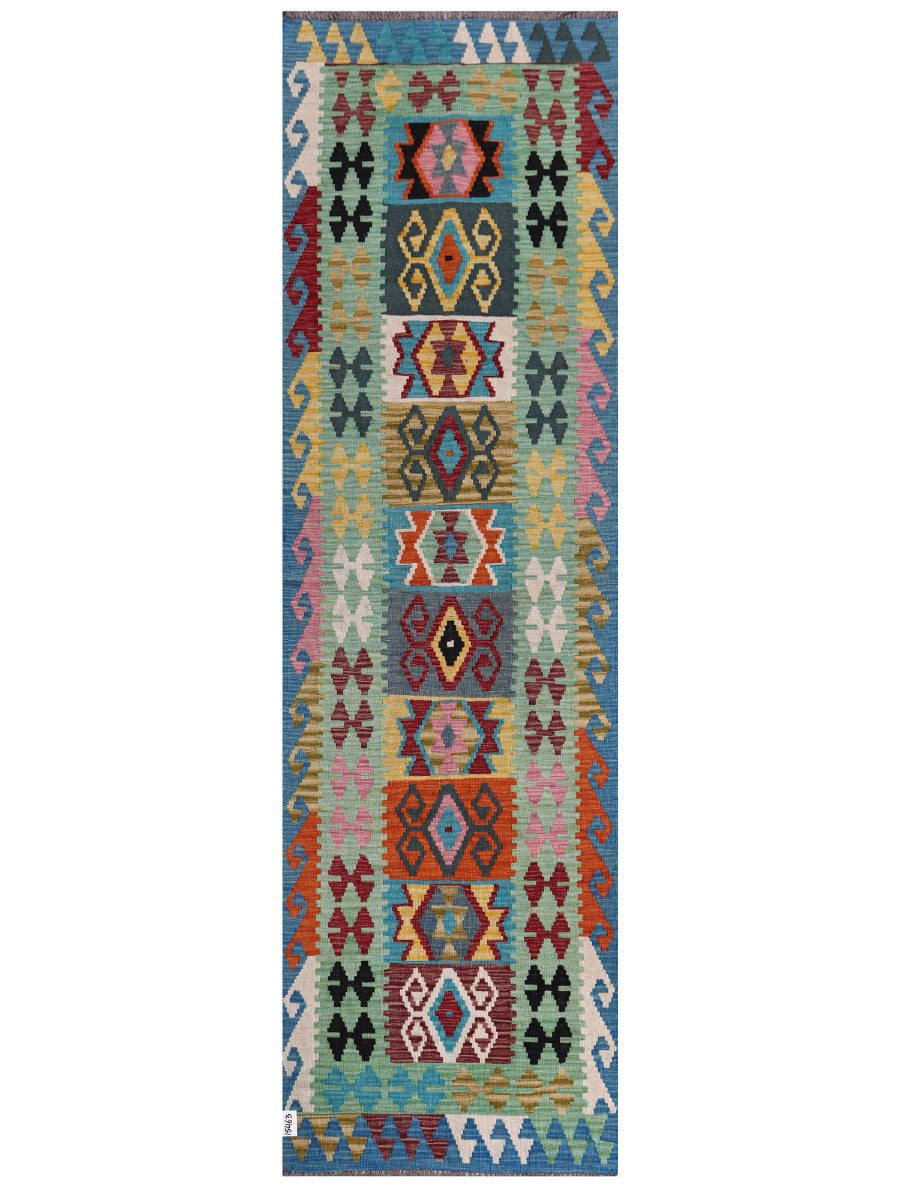 Maimana Afghanistan Kilim Runner - 304 x 89 cm