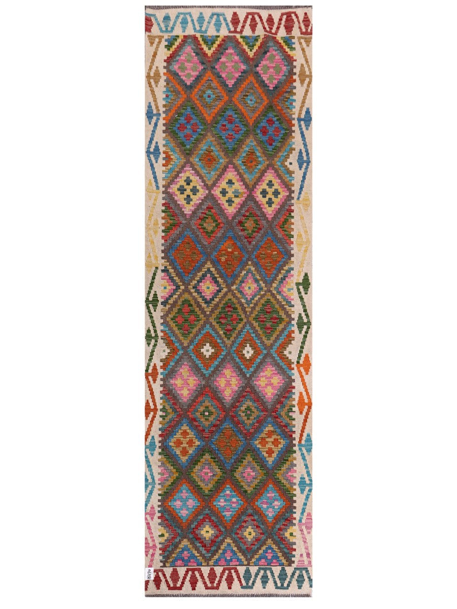 Maimana Afghanistan Kilim Runner - 298 x 86 cm