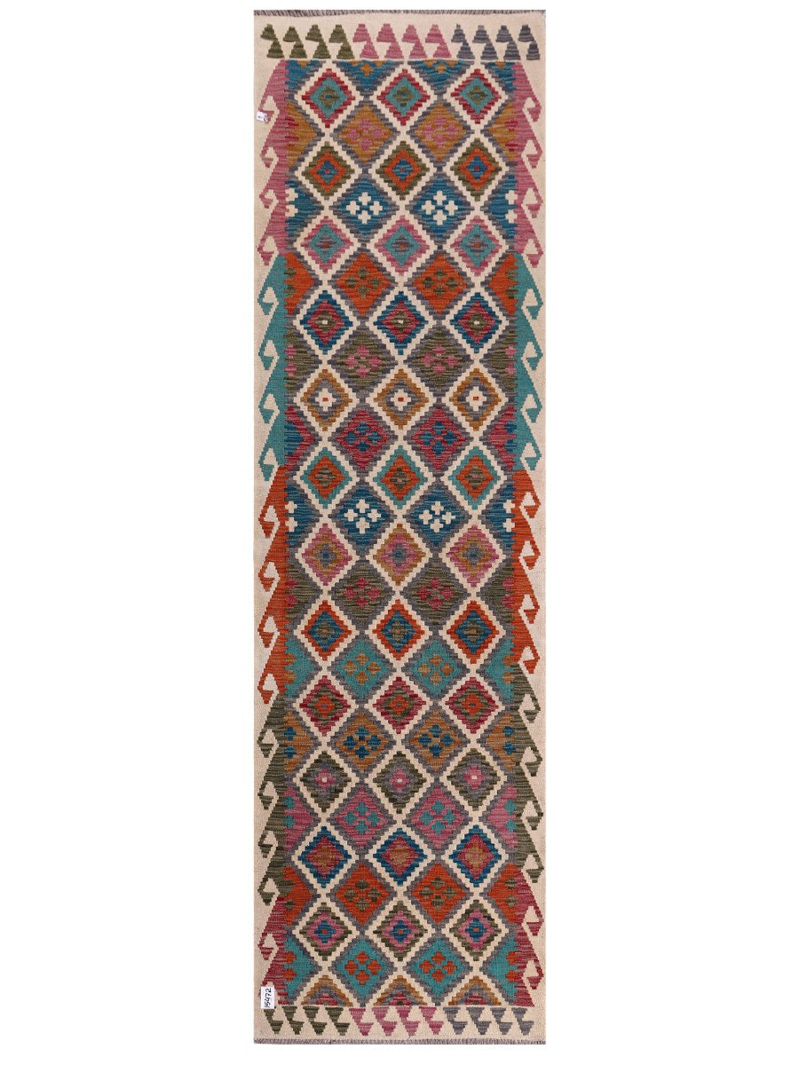 Maimana Afghanistan Kilim Runner - 292 x 84 cm