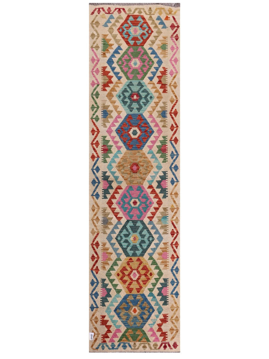 Maimana Afghanistan Kilim Runner - 309 x 82 cm