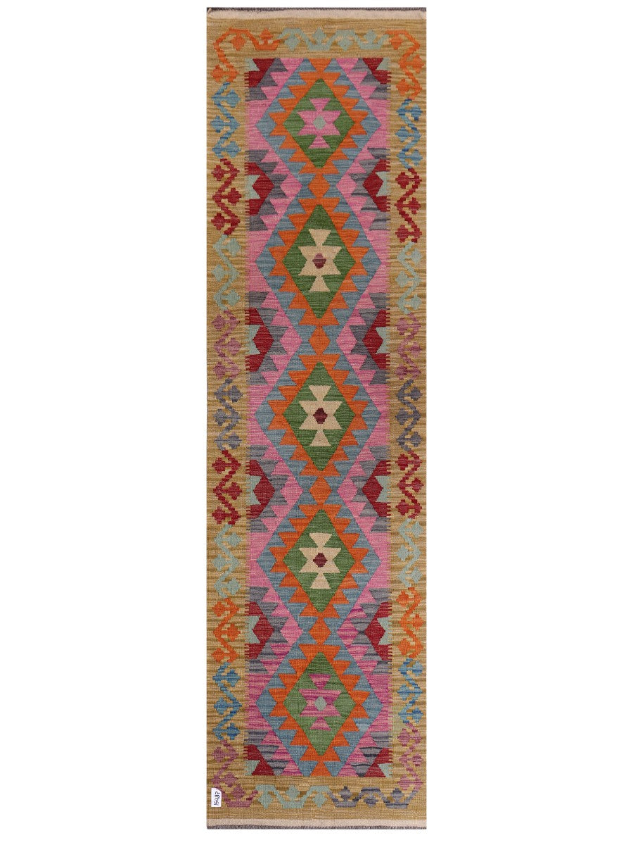 Maimana Afghanistan Kilim Runner - 297 x 81 cm