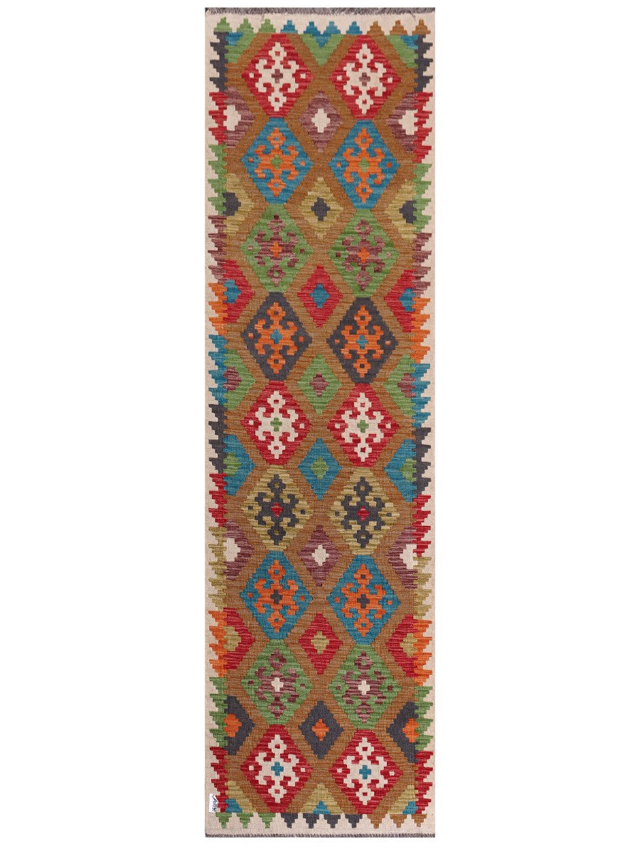Maimana Afghanistan Kilim Runner - 290 x 82 cm
