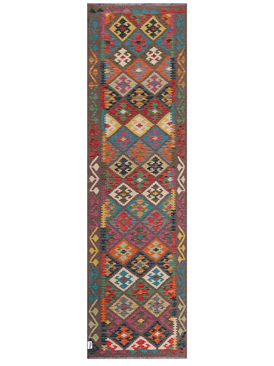 Maimana Afghanistan Kilim Runner - 304 x 87 cm