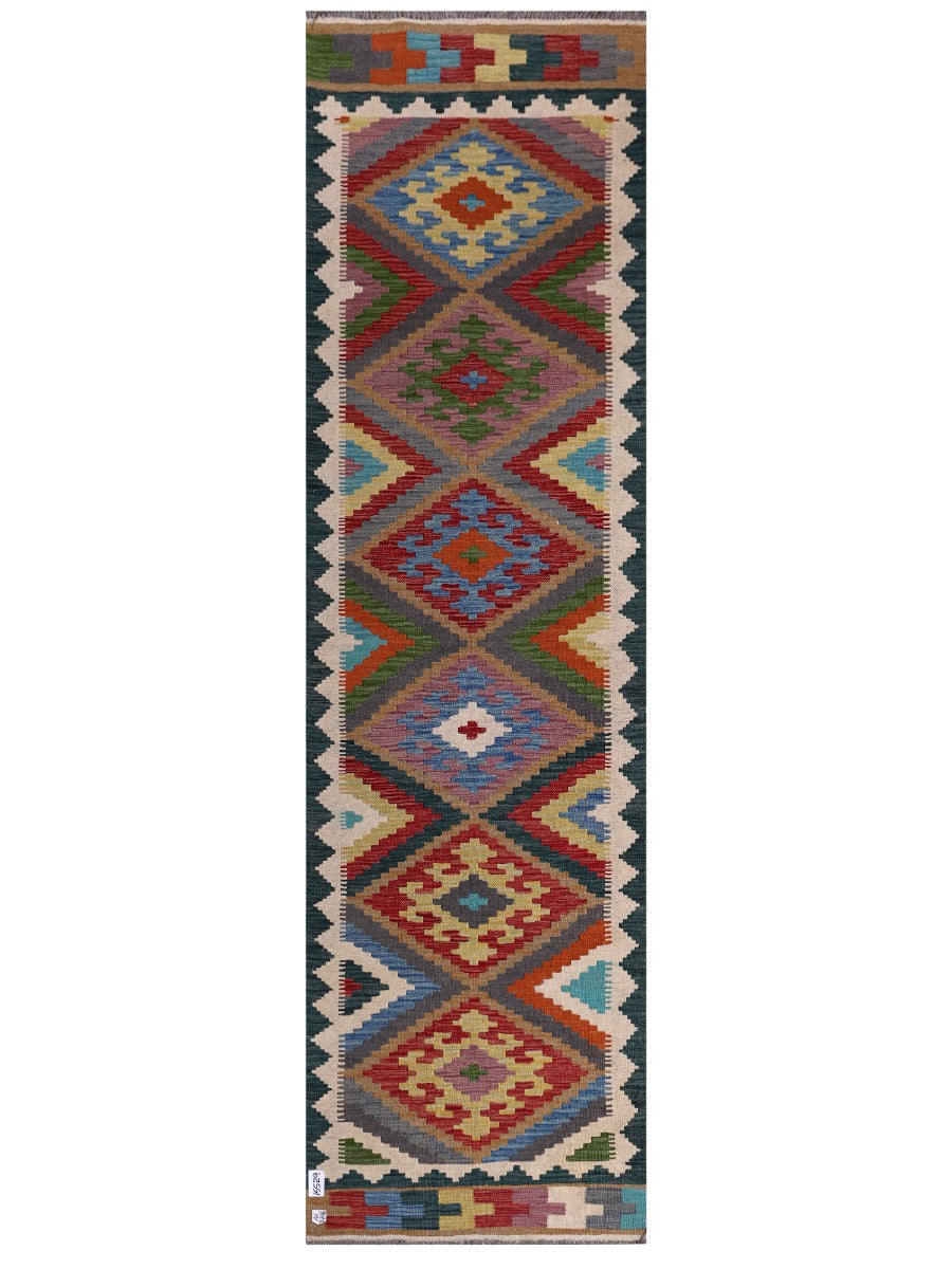 Maimana Afghanistan Kilim Runner - 292 x 82 cm