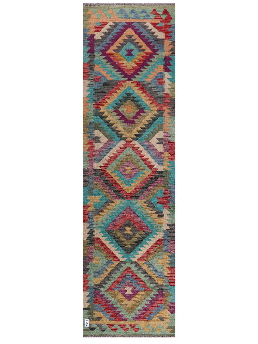 Maimana Afghanistan Kilim Runner - 298 x 81 cm