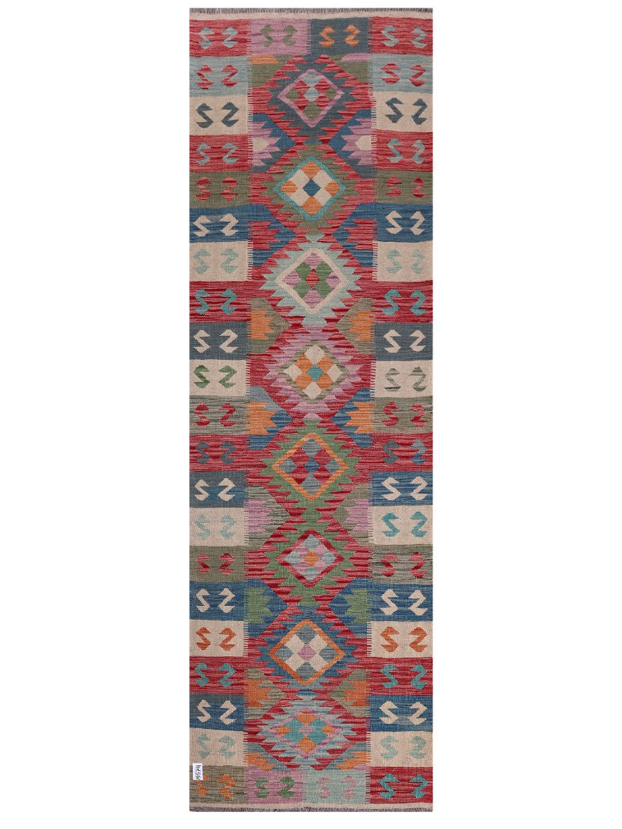 Maimana Afghanistan Kilim Runner - 292 x 90 cm