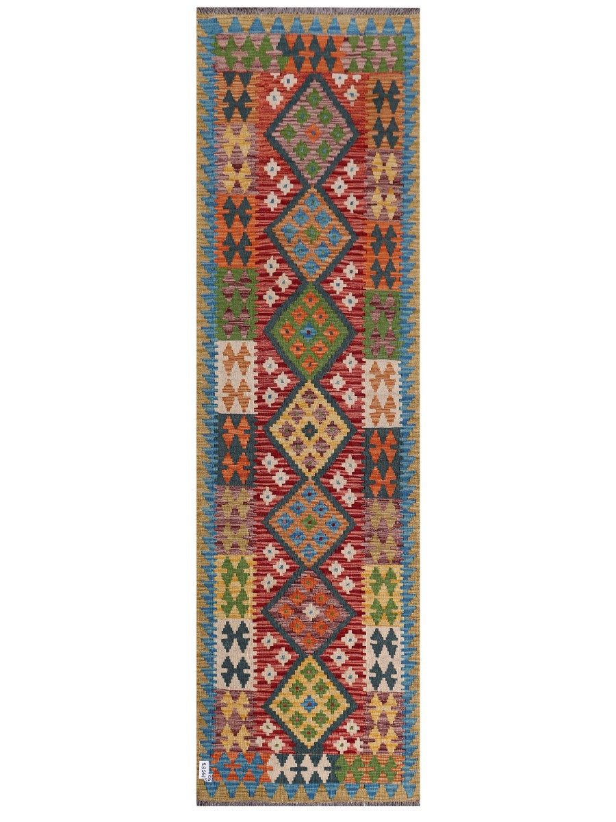 Maimana Afghanistan Kilim Runner - 291 x 83 cm