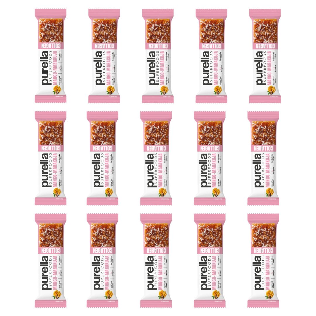 15x SuperFoods Bar - Mango-Passion Fruit Collagen 40g