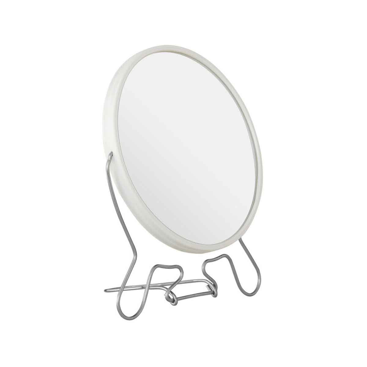 Mison White Metal Large Shaving Mirror