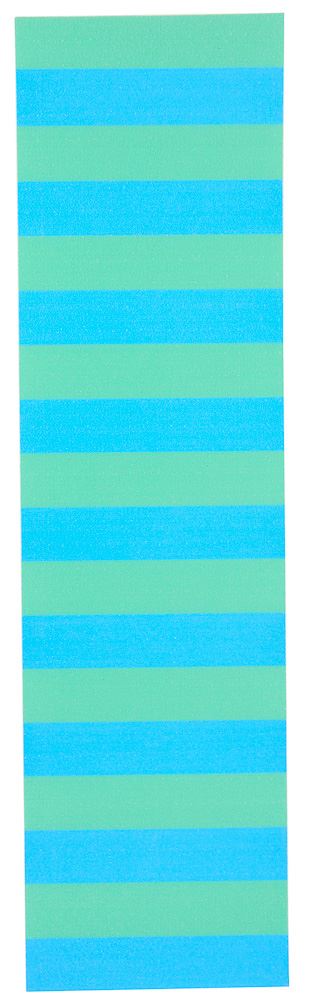 Venom Professional Grade Skateboard Griptape 9" x 33" - Stripes - Neon Green/Blue