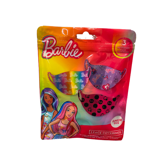 Wholesale Barbie Face Coverings Pack of 3 - (Case of 12)