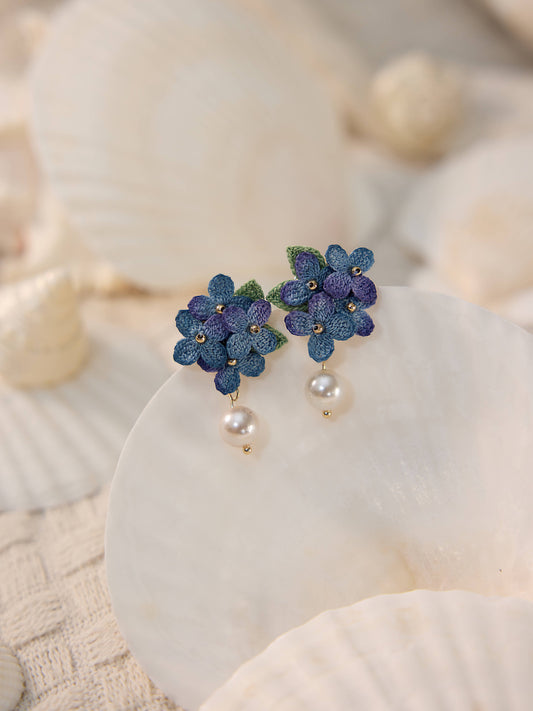 Sweet Alyssum Micro Crochet Earrings