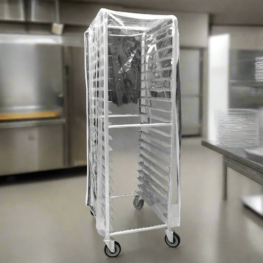 Clear Plastic Cover For 20 Tier Pan Rack Trolly