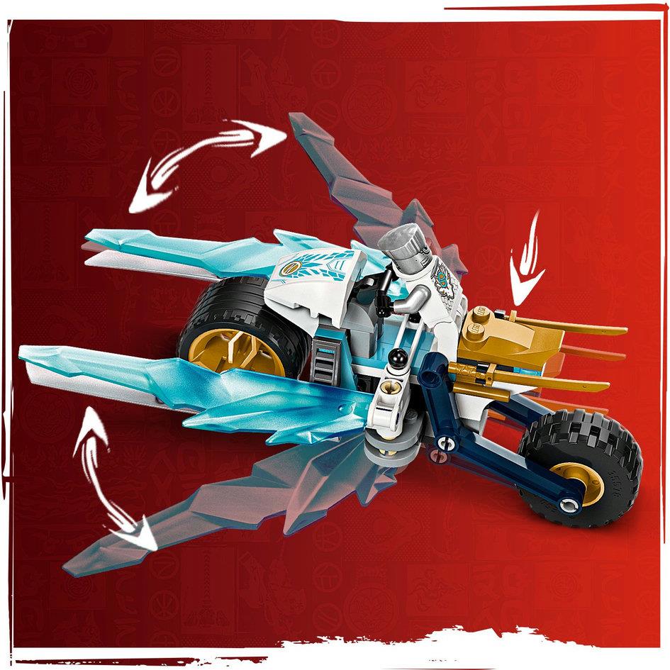Lego Ninjago 71816 Zane's Ice Motorcycle Toy Playset for Ages 7 and Up