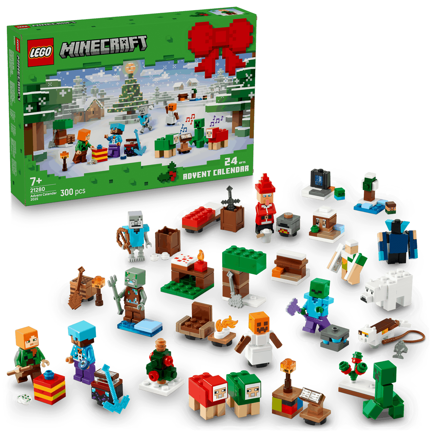 Lego Minecraft 21280 Christmas Advent Calendar 2025 for Ages 7 and Up