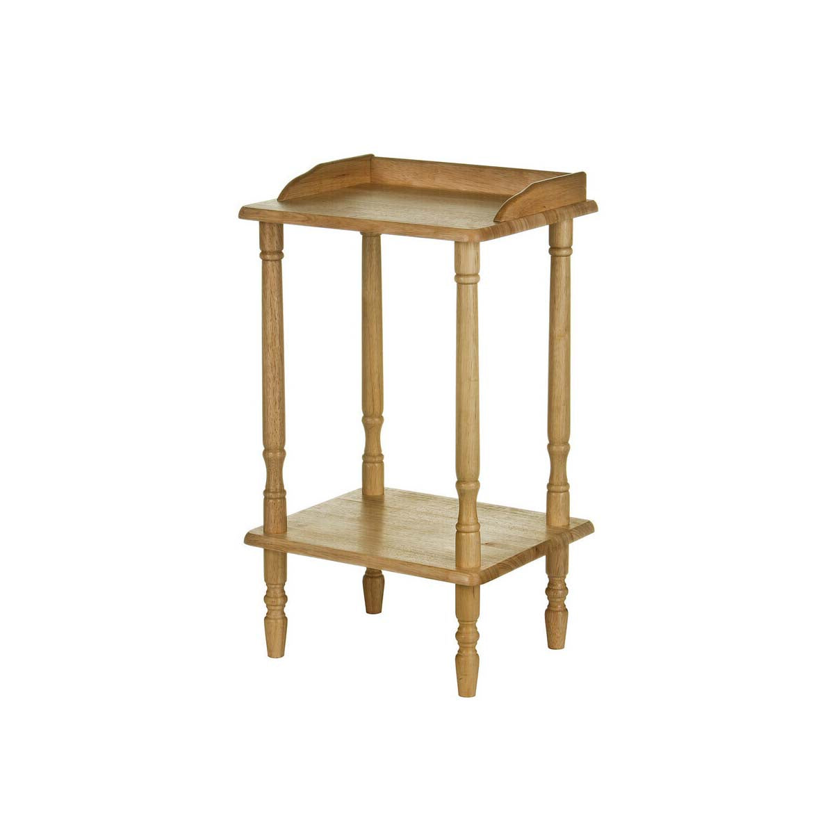 Heva Carved Rubberwood Side Table