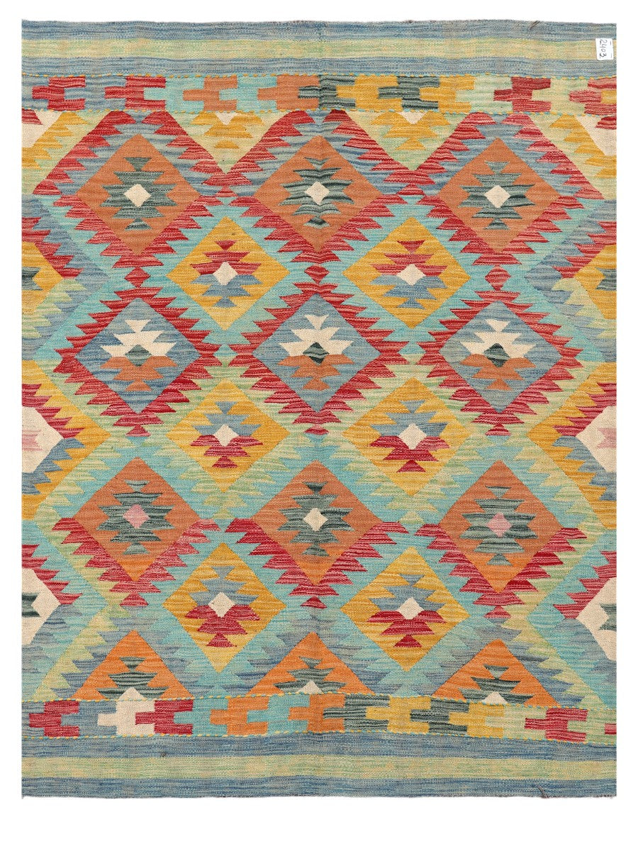 Maimana Afghanistan Kilim Rug - 208 x156 cm