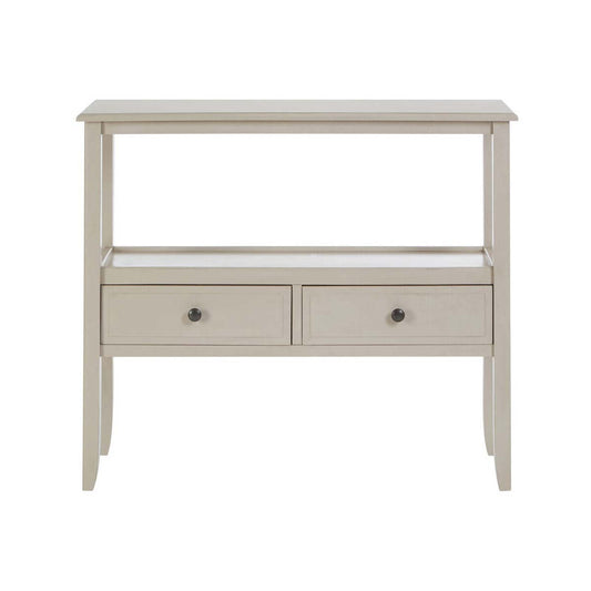 Heritage 2 Drawers Grey Console Table