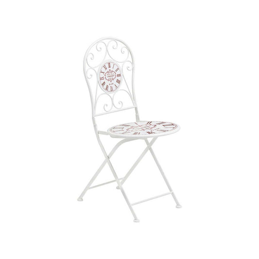 Cafe Cassis Cream Powder Coated Metal Chair